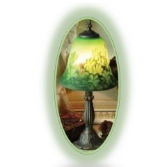 Reverse Hand Painted Lamp